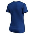 thumbnail image 3 of Women's Royal Chicago Cubs Cooperstown Collection Huntington Logo V-Neck T-Shirt, 3 of 3