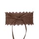 thumbnail image 1 of Cinturón de cintura de encaje para mujer, corsé bohemio de cintura ancha de cuero, corsé para vestid Abanopi Café, 1 of 6