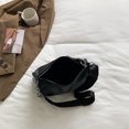 thumbnail image 3 of Bolsa s de hombro de cuero PU para mujer de mano Ehuebsd con cremallera y cadena de moda Color sólido elegante combina con todo Simple suave informal de via, 3 of 3