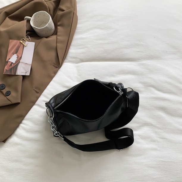 Bolsa de viaje de cuero de PU de axila de cadena de moda Elegante informal suave para fiesta JShteea Para Estrenar