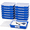 Blue-13x10in-12, variant on Teal 13x10in 12 Count Letter Size Paper Storage Bins