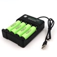thumbnail image 1 of 18650 Charger 4 Slots Li-ion Lithium Battery Player charger 4 slots Amplifier USB Charging Stand, 1 of 8