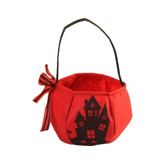 FeiFu Halloween Bags Funny Candy Bags Festive with Cute Spooky Designs Soft Reusable Halloween Party Supplies Halloween Candy Bag