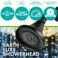thumbnail image 2 of Niagara Conservation Earth Luxe 3-Spray with 1.5 GPM 3.35 in. Wall Mount Adjustable Fixed Shower Head - Matte Black, 2 of 6