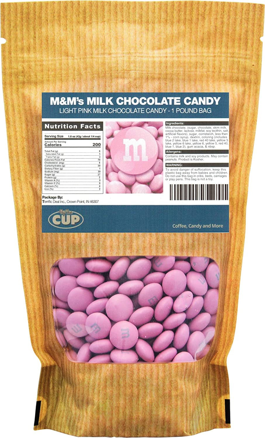 Light Pink M&Ms Milk Chocolate Candies 