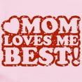 thumbnail image 2 of CafePress - Mom Loves Me Best Infant Bodysuit - Baby Light Bodysuit, Size Newborn - 24 Months, 2 of 4