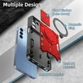 thumbnail image 5 of Venoro for Samsung Galaxy A15 5G Case with Car Magnetic Mount Stand and Slide Camera Lens Cover, Red, 5 of 12