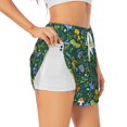 thumbnail image 3 of Lsque Forest Flora And Fauna Printed Women's Running Shorts with Liner Pockets,Elastic Quick Dry Workout Athletic Gym Yoga Shorts,Womens High Waist Shorts-Large, 3 of 9