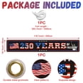 thumbnail image 2 of Kicpot Happy 4th of July Banner (118.1x19.7 Inches), Independence Day Banner for Outdoor Use, Memorial Day Patriotic Decorations for Yard and Garden, 2 of 5