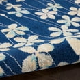 thumbnail image 5 of Nourison Tranquil Floral Navy 5'3" x ROUND Area Rug, (5 Round), 5 of 10