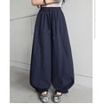 thumbnail image 5 of SJLDQY Girls Wide Leg Pants High Waisted Baggy Pants for Girls Casual Elastic Drawstring Waist Joggers, 5 of 5