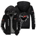 thumbnail image 1 of racing suit hooded sweatshirt men's jacket suitable for corvette team, 1 of 1