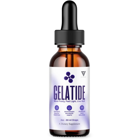 Gelatide Weight Management Drops, Gelatide Daily Health and Overall Energy Support (2oz)