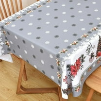 Wipeable Waterproof Tablecloth Vinyl Tablecloths for Rectangle Tables Heavy Duty PVC Tablecloth for Kitchen Dining Table(Rattan, 78'''' x 60'''')