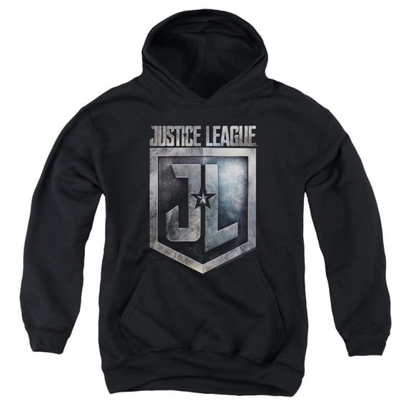 Justice League Movie - Shield Logo - Youth Hooded Sweatshirt - Small