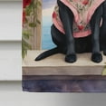 thumbnail image 3 of Black Labrador Retriever Two Hearts House Flag, 3 of 7