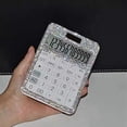 thumbnail image 2 of 3X Rhinestone Crystal Dazzling 12 DíGitos Solar y BateríA de Doble Potencia, Calculadora con Pantalla LCD para Oficina, Escuela, 2 of 5