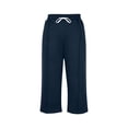 thumbnail image 7 of Elvqul Mens Straight Leg Capri Pants Elastic Waist Pants Solid Holiday Lightweight Pockets Relaxed Fit Trousers for Men, 7 of 7