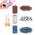 thumbnail image 4 of 300 bandas de lijado para decoración de uñas, herramienta de manicura y pedicura de grano 80# 120# 180# con 2 uds de eje, 4 of 14
