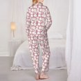 thumbnail image 3 of Bingfone Womens Pajama Sets Cartoon Sheep Print,Long Sleeve Loungewear Pajamas Set-XX-Large, 3 of 8