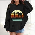 thumbnail image 2 of Teen Girls Hoodies Sweatshirts Winter Warm Pullover With Pocket Cute Horse Print Long Sleeve Hooded Sweatshirt Kids Clothing Black Size 13-14T, 2 of 4