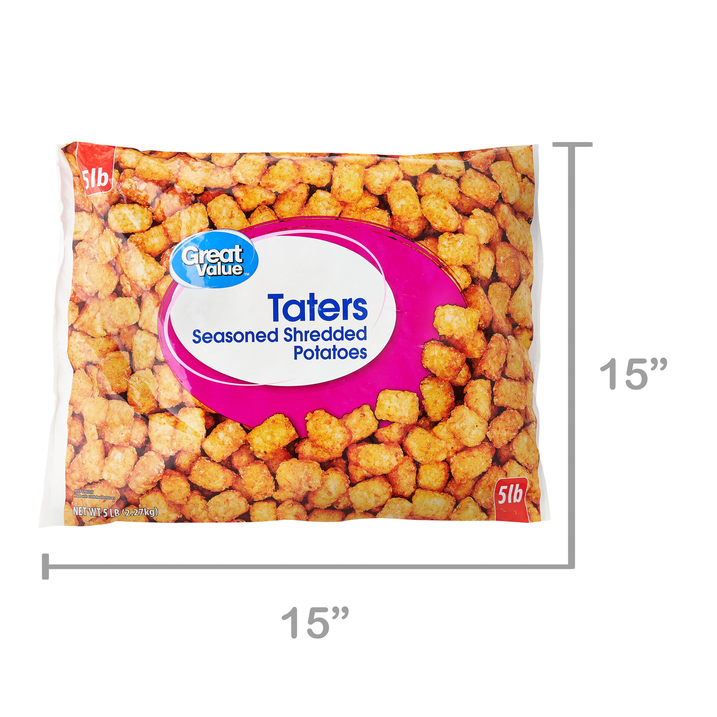 Great Value Tater Tots, 80 oz