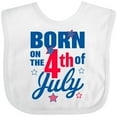 thumbnail image 3 of Inktastic Born on the 4th of July Boys or Girls Baby Bib, 3 of 4