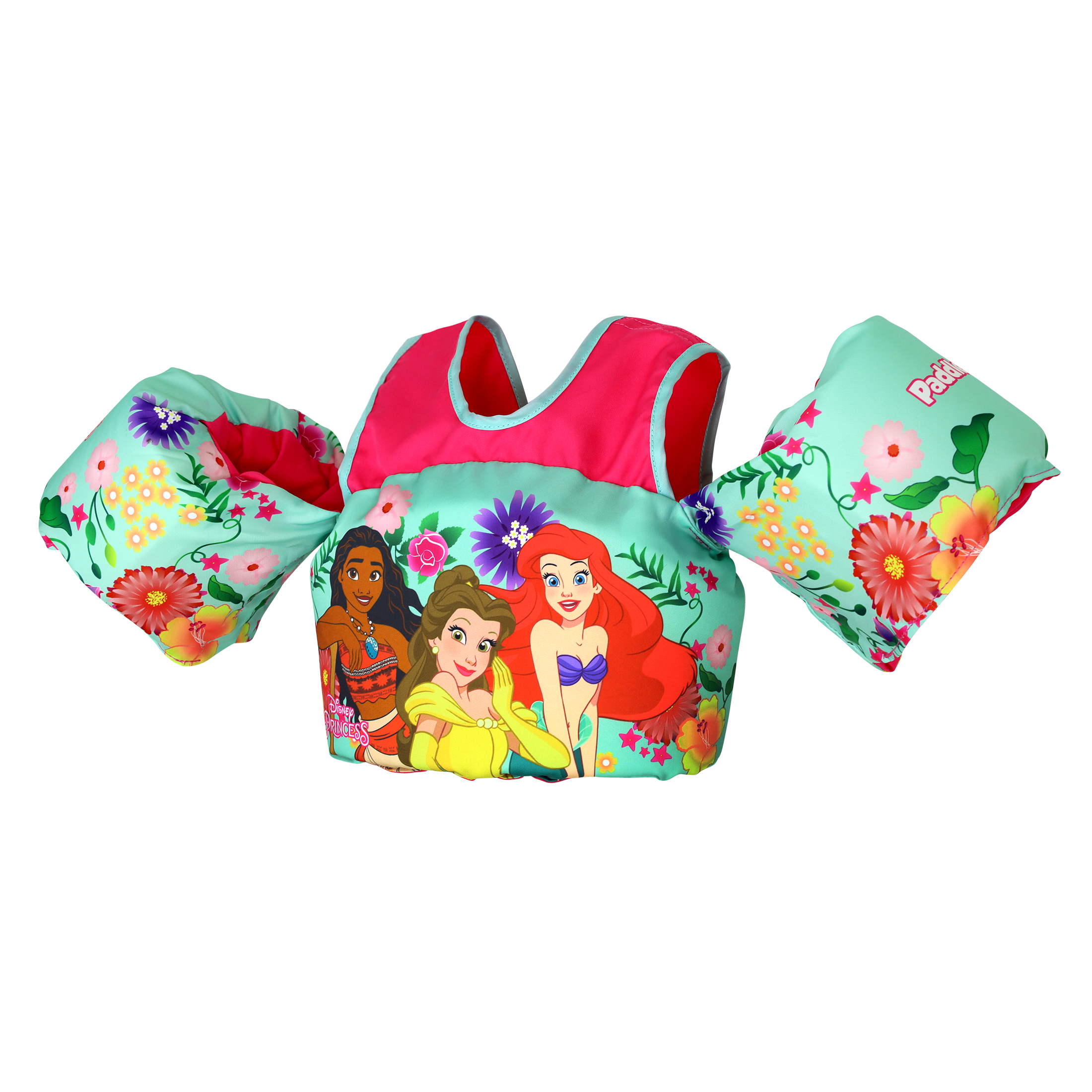 Little Mermaid Life Jackets for Kids, Children’s Paddle Pal Swim Life Vest, 33-55 lbs, Unisex