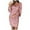 Pink, variant on Womens Dresses Party Dress Solid Color with Sequined Stitching Shining Club Style Long Sleeved Mini Elegant Party Dresses for Women Red S
