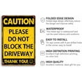 thumbnail image 3 of Please Do Not Block The Driveway Thank You Metal Sign No Parking Metal Signs Indoor & Outdoor Use Vintage Wall Decor For Garage Yard 8x12 Inch, 3 of 6