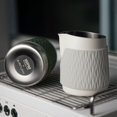 thumbnail image 4 of AIRFLOW y WPM café de marca compartida jarra de leche de 450 ml espumador para la leche taza inclinada accesorios de café, 4 of 5