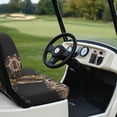 thumbnail image 3 of Garronmavis Brown Horse Tribe Style Golf Cart Seat Cover Set, Soft Polyester Golf Cart Accessories Interior Set Breathable Air Front Seat Cover for Golfer Outdoor Sports, 3 of 7