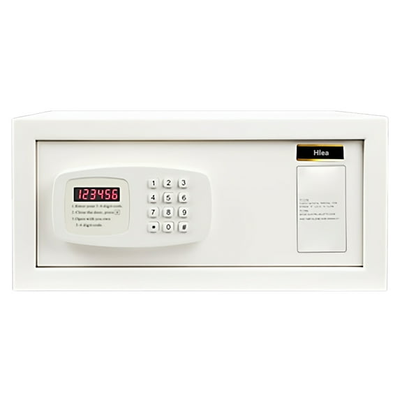 Hlea Safety deposit boxes, Heavy Duty Lockbox, Small Money Safe for Home & Office
