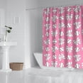 thumbnail image 2 of Pink Bows and Baseballs Pattern Shower Curtain 72"x72" ,Bathroom Decorative Shower Curtains Set with 12 Hooks,Modern Waterproof Washable Shower Curtain, 2 of 6