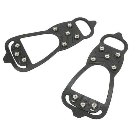 MuscleForge Ramponi per Scarponi da Trekking – 19 Denti in Acciaio Inox Antiscivolo per Neve e Ghiaccio, Catene di Trazione in TPE Flessibile per Escursionismo, Montagna e Outdoor – Taglia L (42–45
