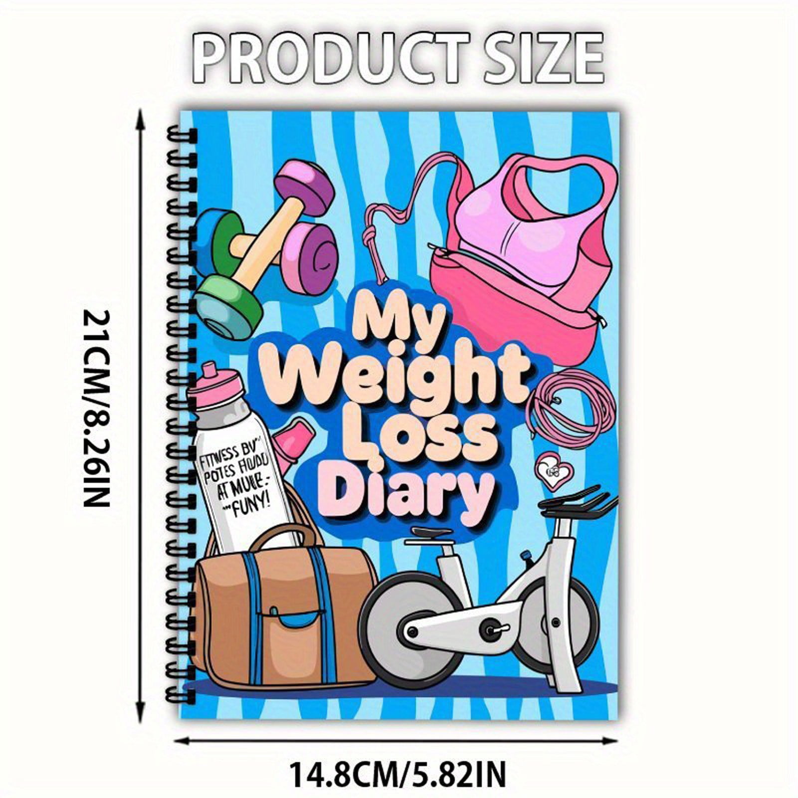 YiJuHui 4pcs Fitness Planner for Weight Loss - Motivational Workout & Diet Tracker Notebook, Goal Setting Journal for Active Lifestyle Enthusiasts