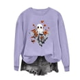 thumbnail image 5 of XUNKUSGA Halloween Sweatshirts for Women Classic Graphic Crewneck Long Sleeve Pullover Tops Casual Loose Shirts for Women Fashion Halloween Sweatshirt Women M, 5 of 5