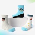 thumbnail image 6 of 12 Pairs Toddler Baby Non Slip Socks Infant Anti Skid Socks with Grips Crew Socks for 0-7 Years Kids Boys Girls, 6 of 9