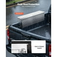 thumbnail image 3 of VEVOR Truck Bed Tool Box, Heavy Duty Aluminum Tool Box with Tread Patterns, Storage Toolbox Chest Organizer with Lock and Key, Ideal for Pickup, Truck Bed, RV, Trailer, 48 x 13.4 x 13 in, Silver, 3 of 9