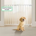 thumbnail image 4 of Ingenuity The Stairway 42W Series Safety Pet and Baby Gate, White Metal Finish, Openings from 28"-42" Wide, Ages 6-24 Months, 4 of 16