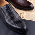thumbnail image 3 of Luxury Shoes for Men 2023 Oxford Genuine Leather Shoes New Model Formal Lace Up Dress Wedding Office Business Shoes for Men Brown 12, 3 of 4