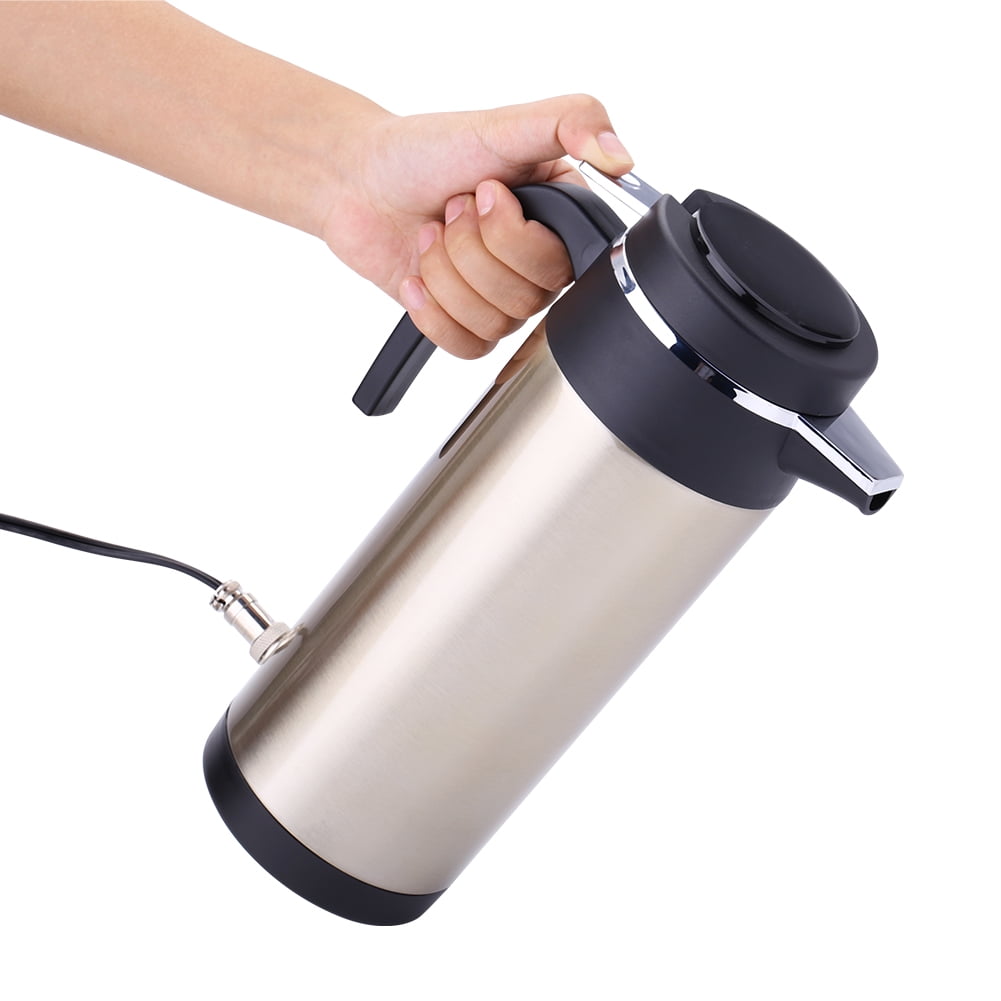 WALFRONT 1200ml 24V Travel Car Kettle Cigarette Lighter Socket Water