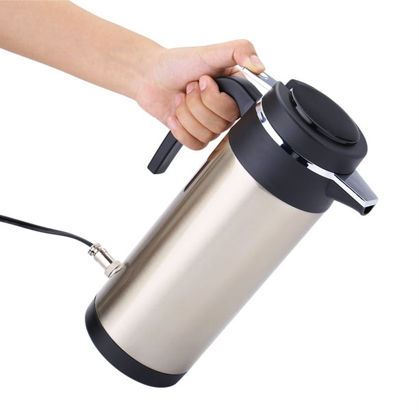 WALFRONT 1200ml 24V Travel Car Kettle Cigarette Lighter Socket Water Heater Bottle for Tea