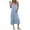Light Blue, variant on Horkkom Sleeveless Dress for Women V Neck Solid Color Midi Dresses with Pocket Casual Slip Dress Blue L