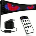thumbnail image 2 of [RGB Programmable LED Sign] Wireless APP Control RGB Programmable Flexible LED Sign -Bright and Durable LED Strip Lights with Scrolling Text,DIY Pattern Design for Cars, Taxi, Store,Concert, Birthday, 2 of 14