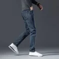 thumbnail image 5 of Pantalones vaqueros ajustados y elásticos para hombre, pantalones vaqueros ajustados para hombre, pantalones pitillo ajustados con bolsillos, tendencia informal 2024, otoño coreano, XS, 5 of 5