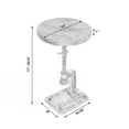 thumbnail image 3 of Home Square Modern Adjustable Pedestal Side Table in Black - Set of 2, 3 of 11