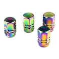 thumbnail image 1 of Tapones de Válvula de Neumático perfecl 4 Piezas Cubiertas de Vástago Universales para Automóviles Bicicletas y Camiones, 1 of 8