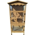 thumbnail image 6 of New 70” Large Outdoor Bird Aviary Weatherproof Wooden Indoor Bird Cage Easy Pull Out Clean Tray Asphalt Roof for Finches Doves Parrots Parakeets Canaries Cockatoos Lovebirds Pigeons, 6 of 9