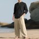 thumbnail image 4 of Blusas y camisas de manga larga con cuello redondo para hombre, jersey informal con capucha, pantalones deportivos lisos de manga larga, chándal de dos piezas con cintura elástica, blusa y pantalón de, 4 of 4